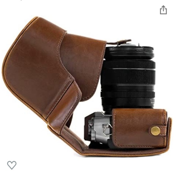 MegaGear Ever Ready Leather Camera Case and Strap Compatible with Fujifilm - Picture 2 of 8